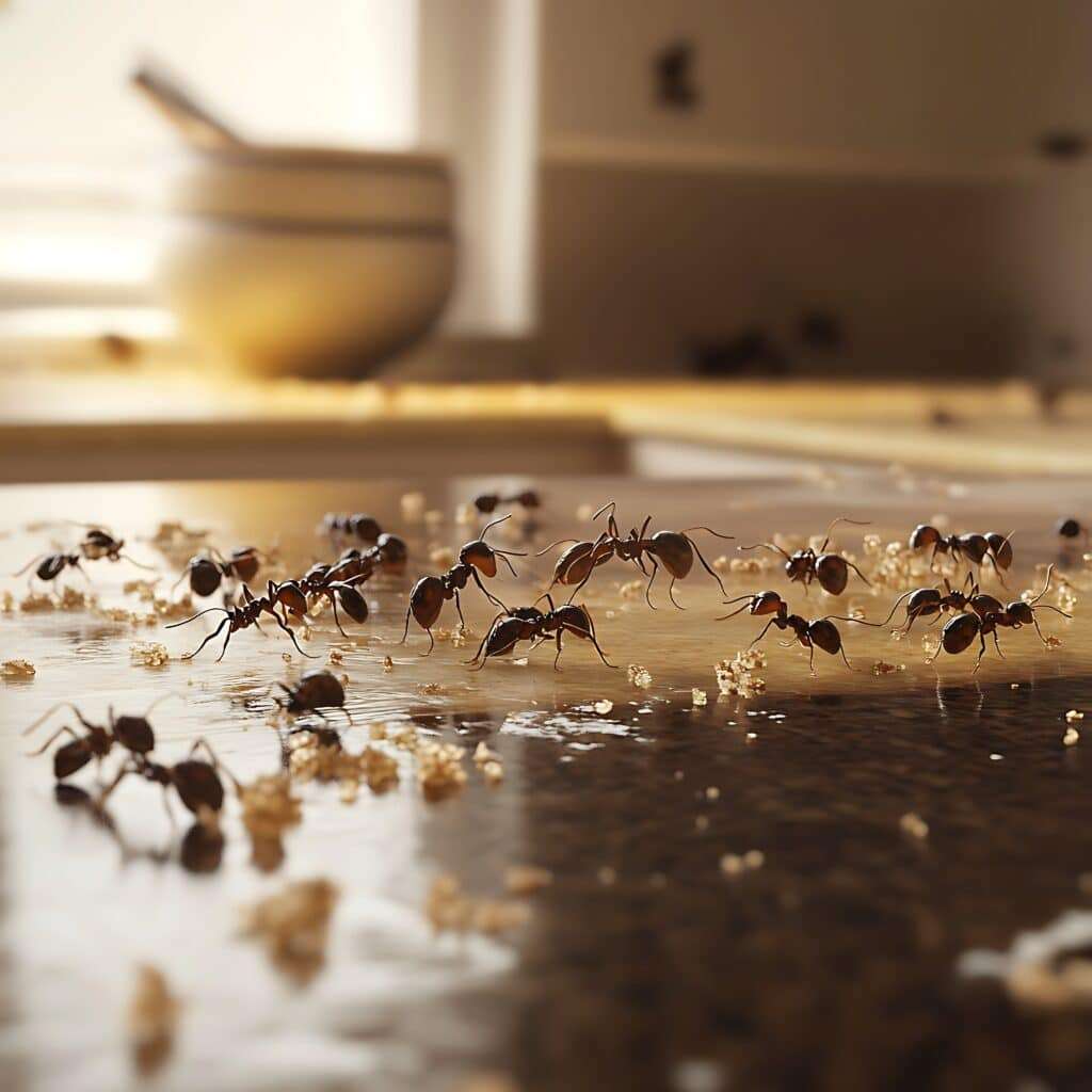 Fourmis dans une maison à Bray-Dunes
