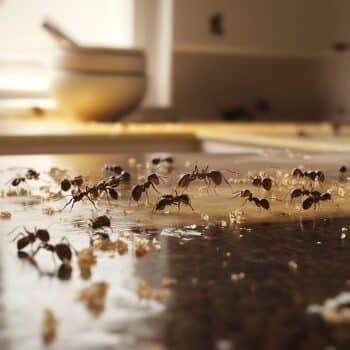 Fourmis dans une maison à Bray-Dunes