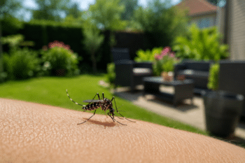 Moustiques sur terrasse à Bray-Dunes